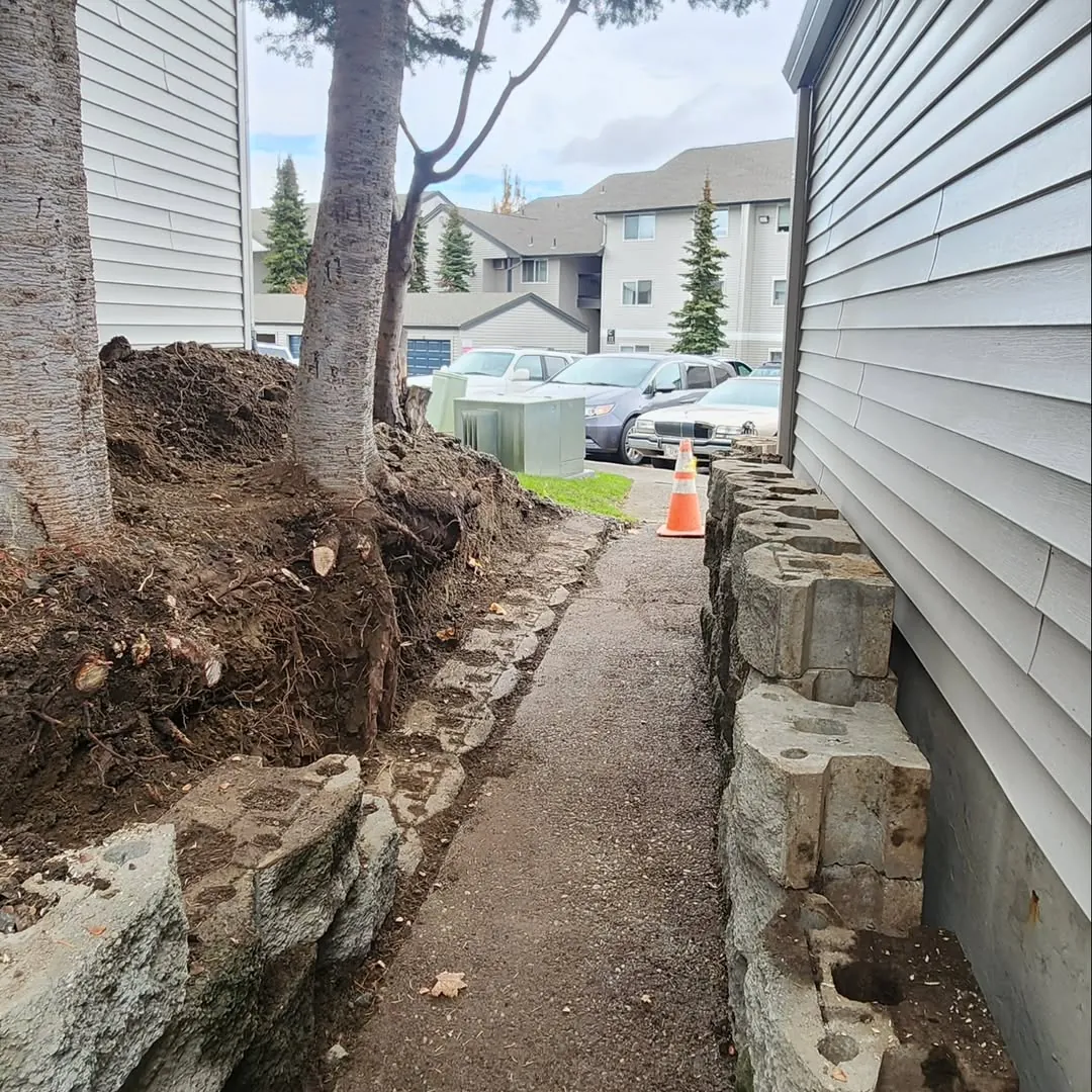 Hardscape install