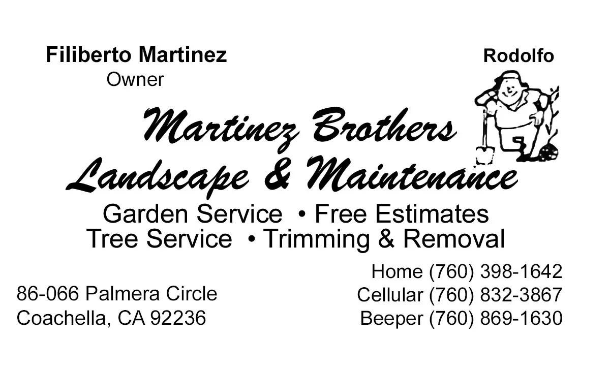 Filiberto Martinez's original business card