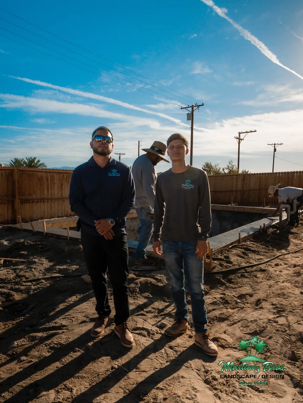 Martinez Bros team on a job site