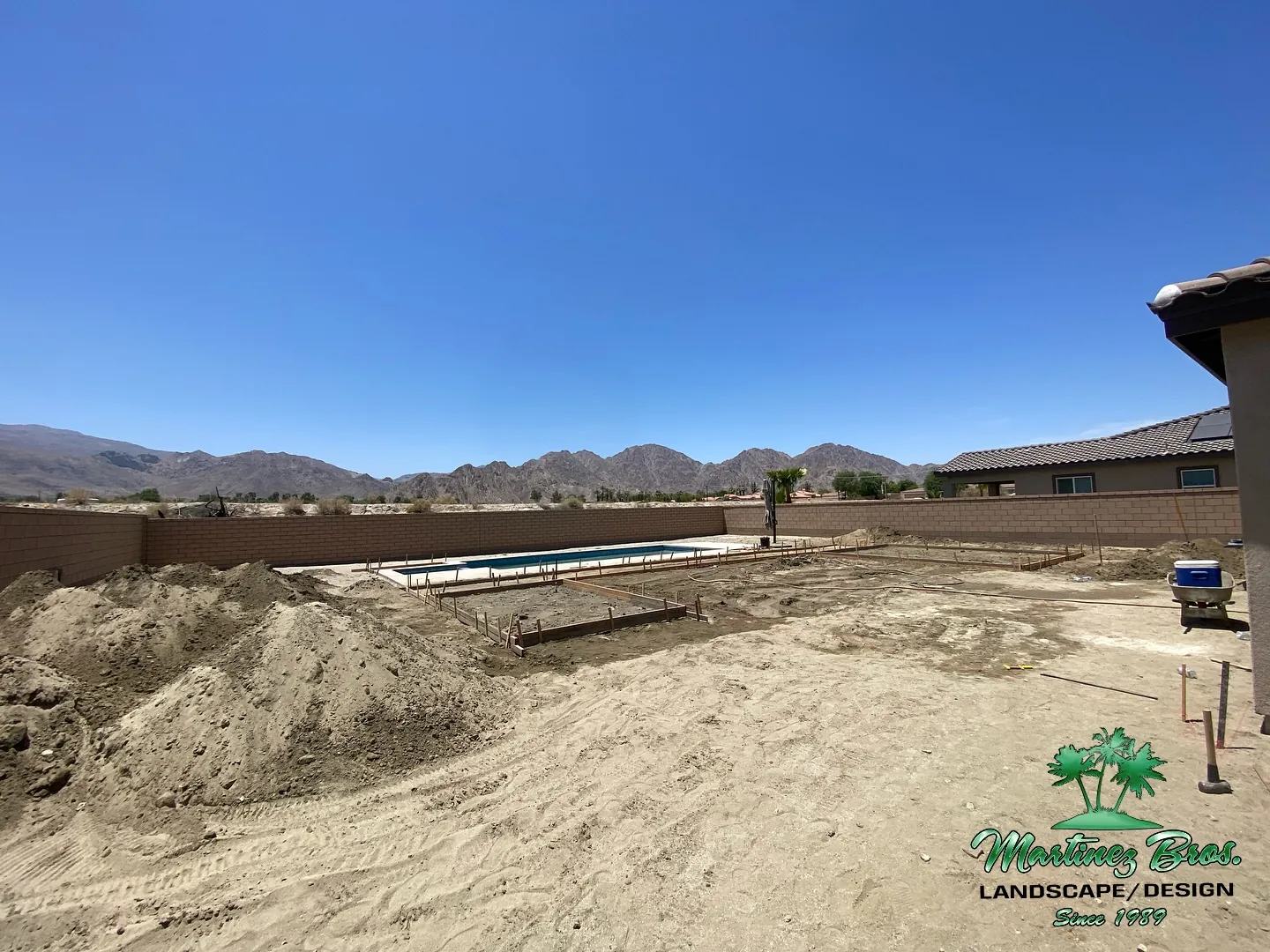 Full landscape design project in the Coachella Valley