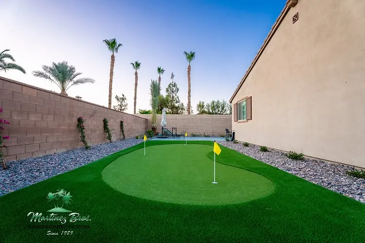 Backyard landscape design project in the Coachella Valley