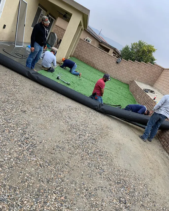 Coachella artificial turf installation