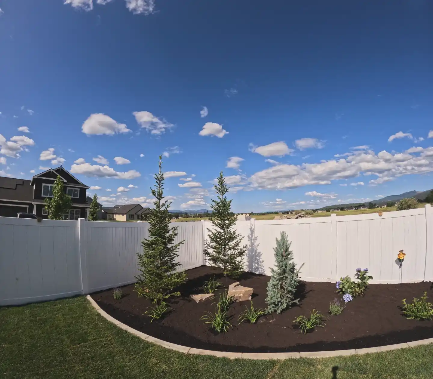 Fence installation project in Spokane